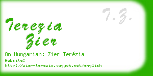 terezia zier business card