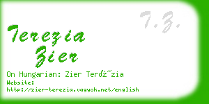 terezia zier business card